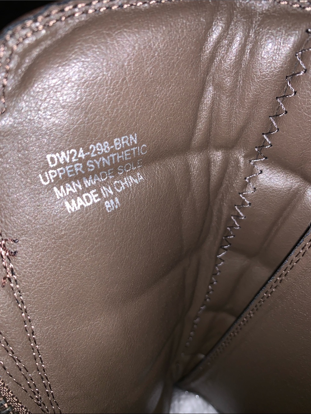 Dolls Kill Darker Wavs Brown Warp Bullet Combat Boots, Size 8, NWOB - Picture 7 of 7
